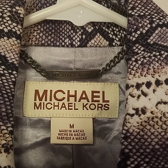 Purple MK snake print jacket - Picture 2 of 6